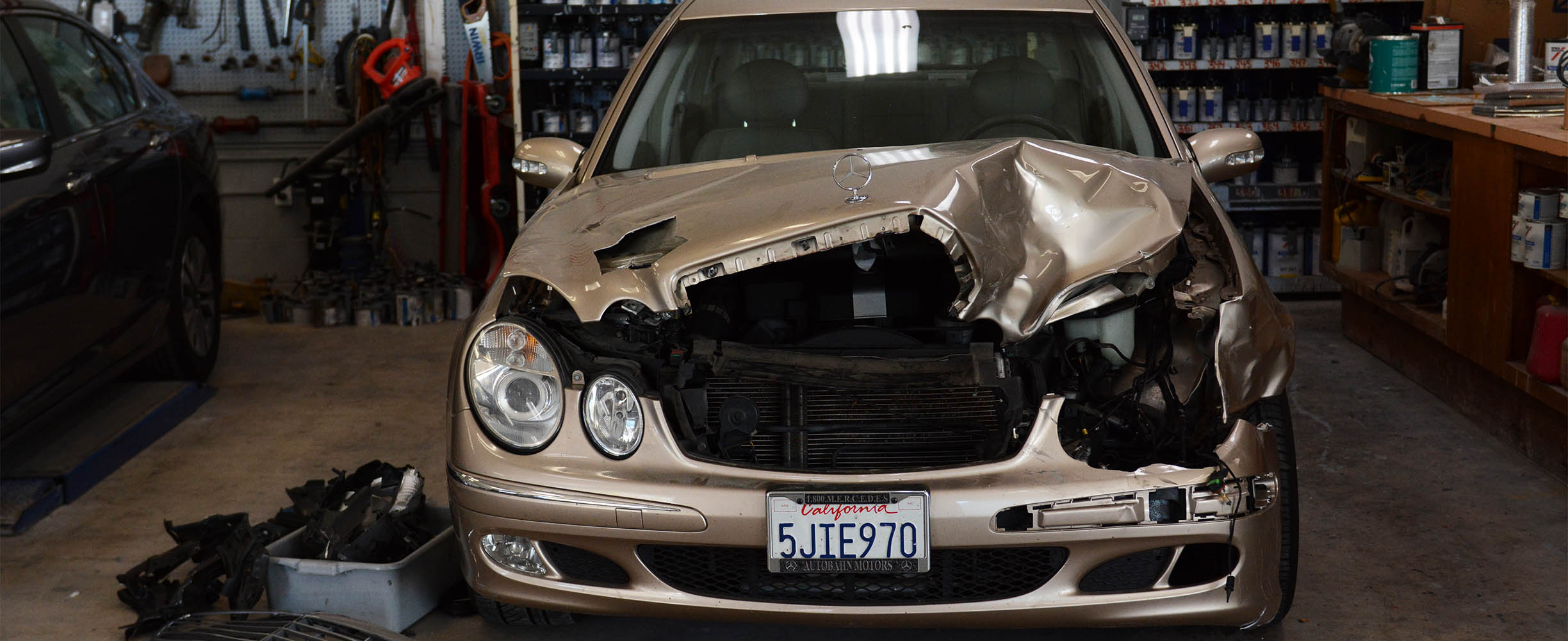 Experienced auto body shop repairing from dents to large accidents covering from Mercedes Benz to BMW, Toyota, Audi and virtually all cars.